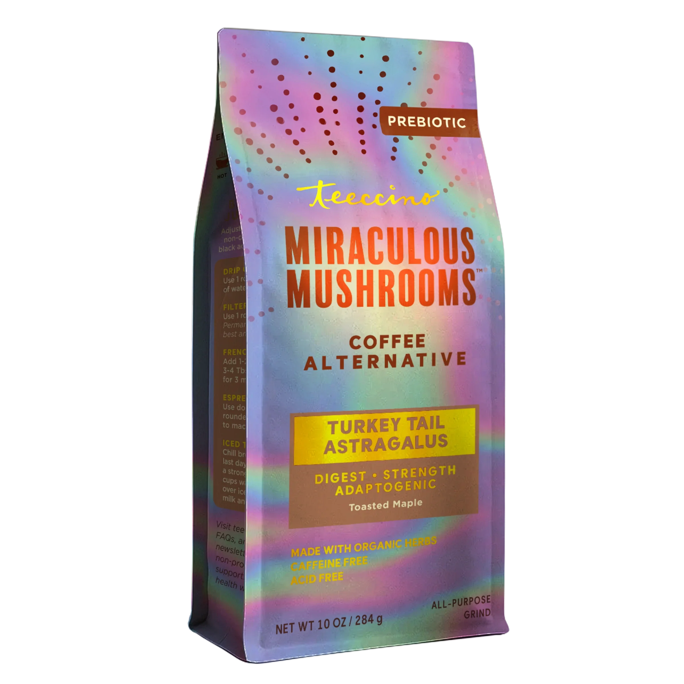 Turkey Tail Astragalus Toasted Maple Mushroom Herbal Coffee