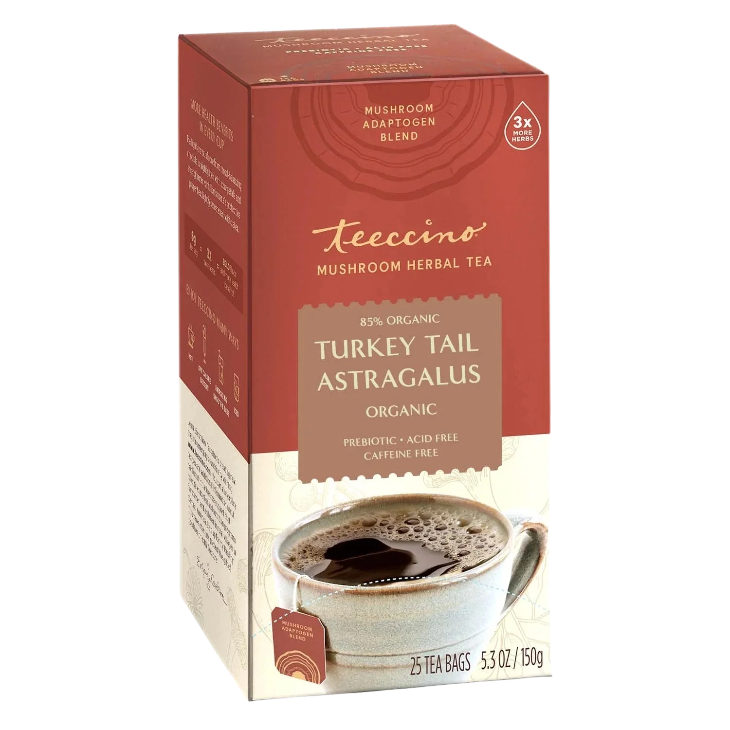 Turkey Tail Astragalus Toasted Maple Mushroom Herbal Tea - Image 4