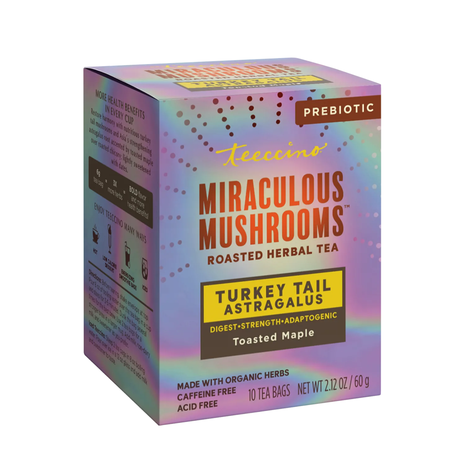 Turkey Tail Astragalus Toasted Maple Mushroom Herbal Tea - Image 7