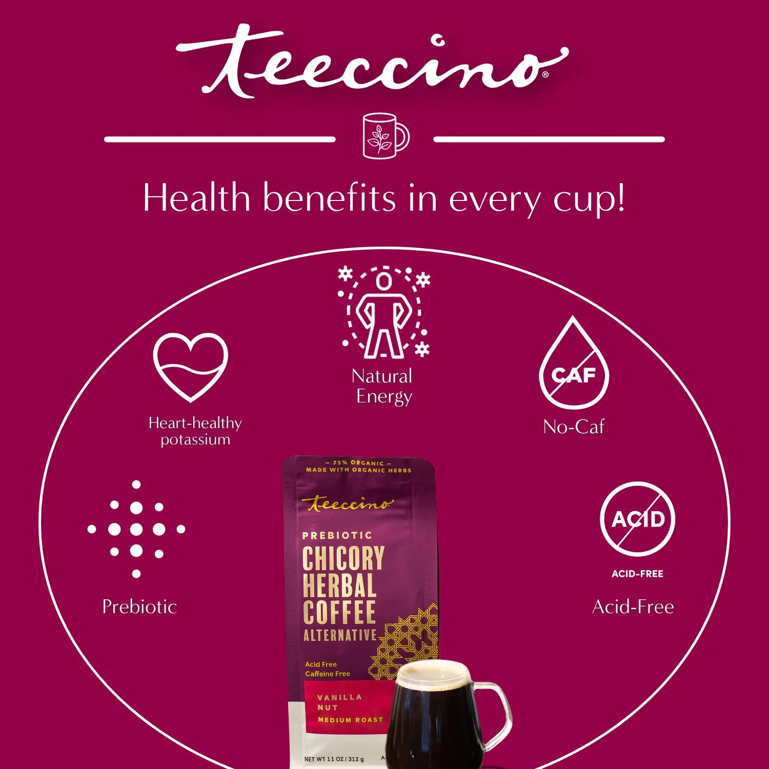 Vanilla Nut Chicory Herbal Coffee - Image 10