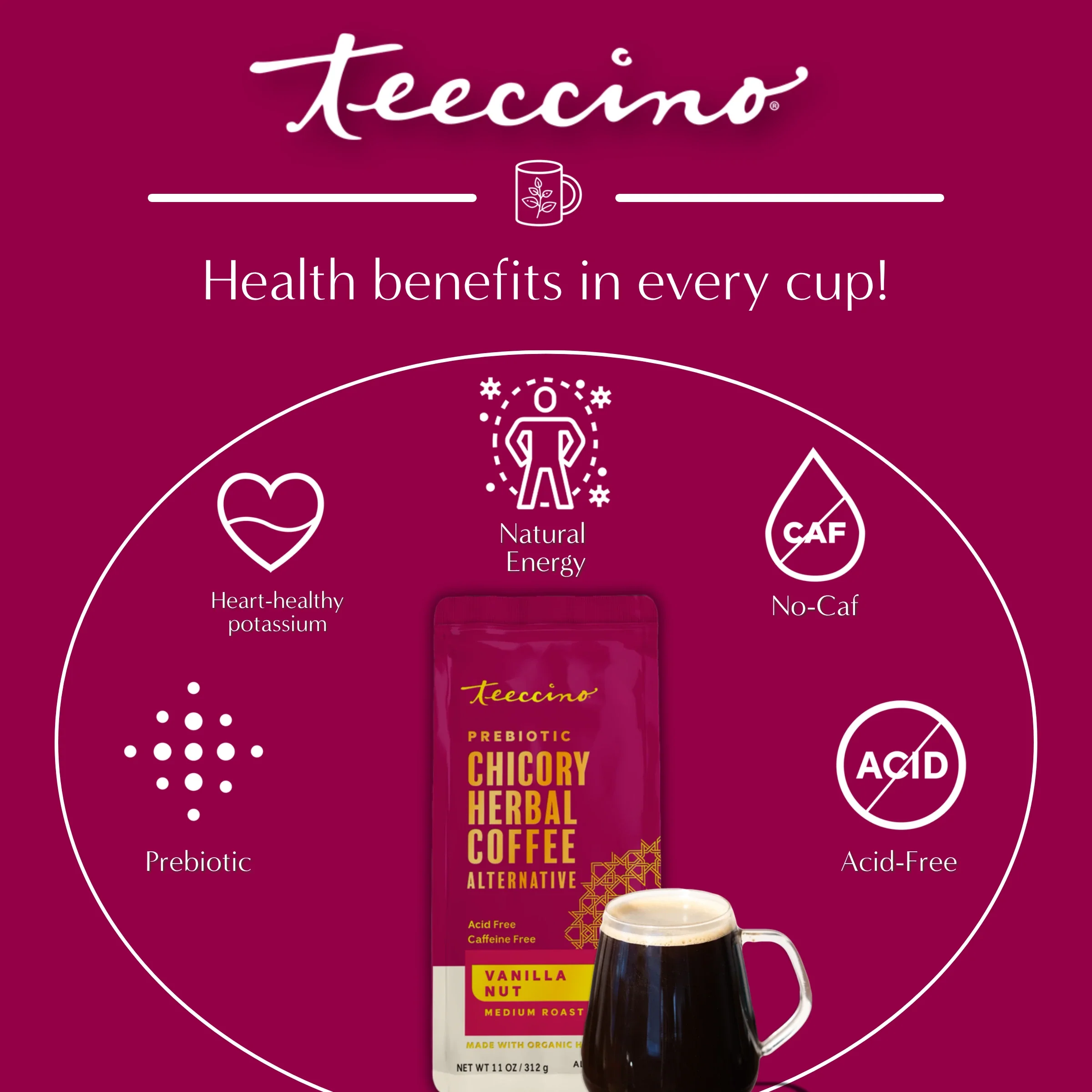 Vanilla Nut Chicory Herbal Coffee - Image 19