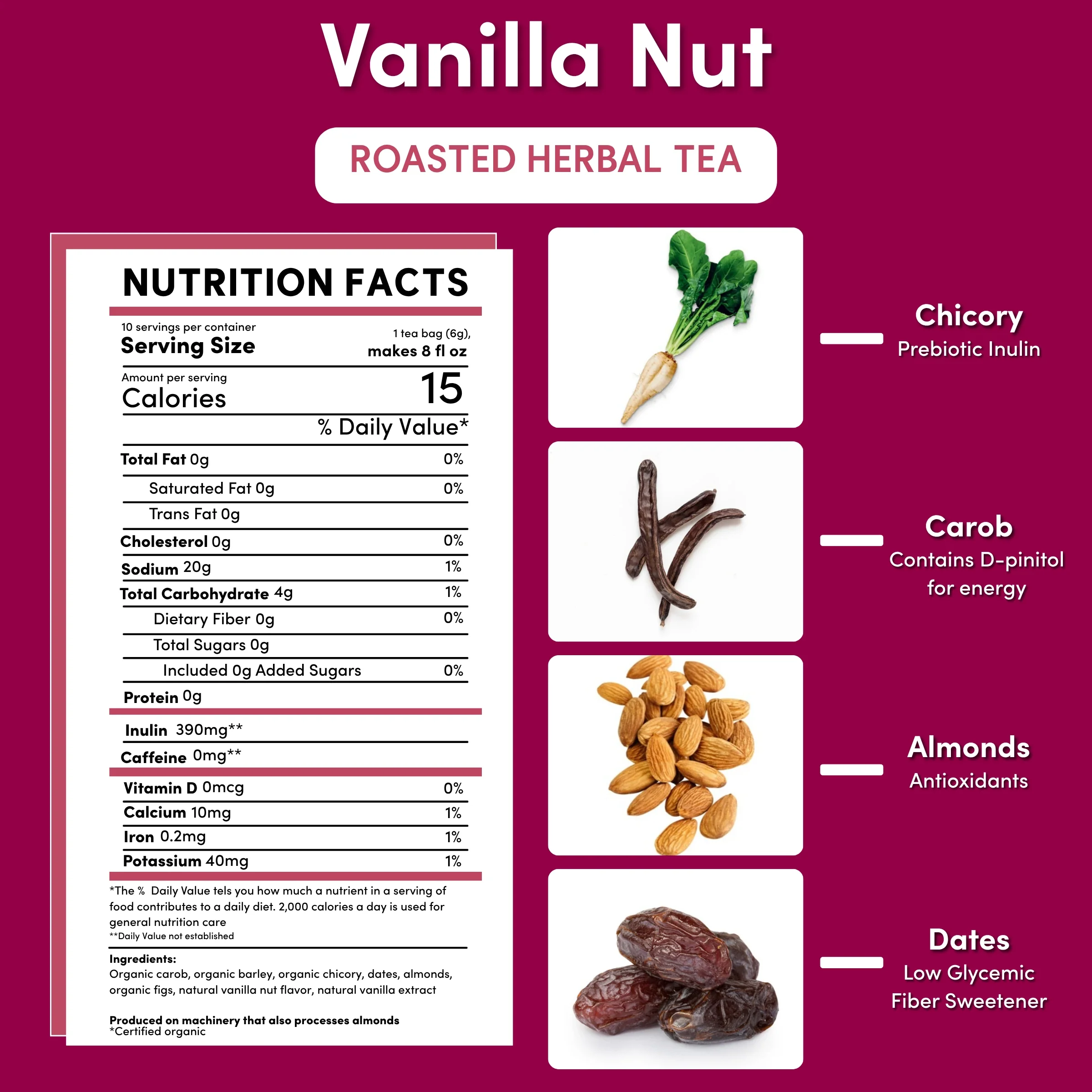 Vanilla Nut Roasted Herbal Tea - Image 21